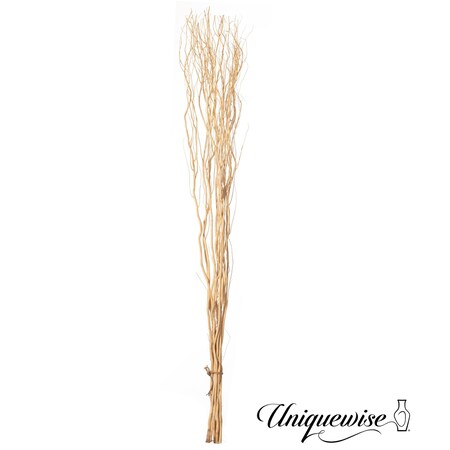 Uniquewise 12 pcs Natural Decorative Dry Branches Authentic Willow Sticks, 59 in, peeled white QI004415.WT.60